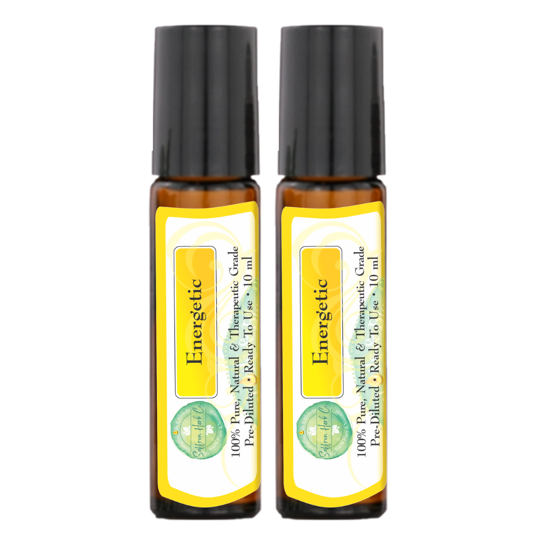 Energetic Essential Oil Roller Bottle Blend • 100% Pure & Natural • Pre-Diluted • Ready To Use
