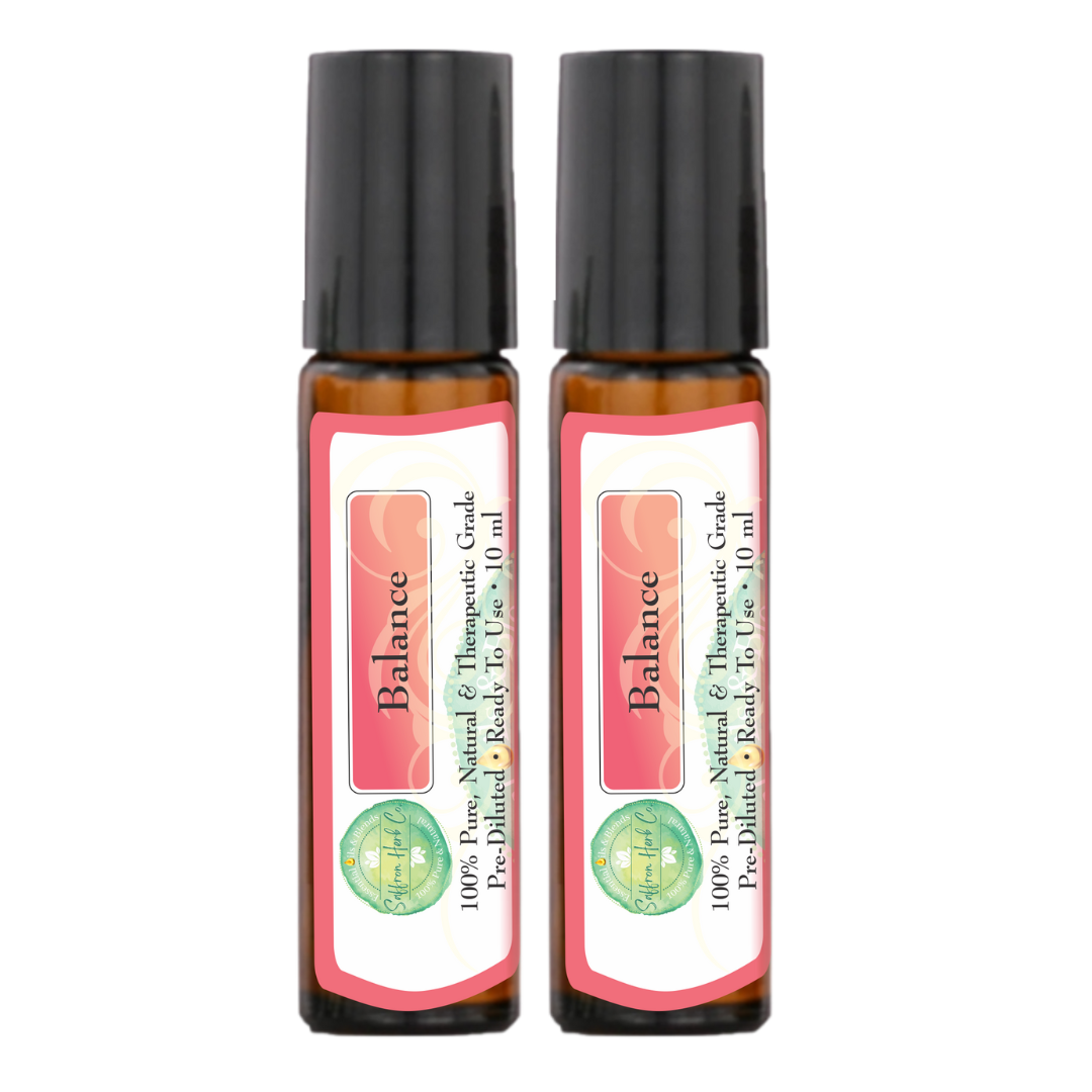 Balance Essential Oil Roller Bottle Blend • 100% Pure & Natural • Pre-Diluted • Ready To Use