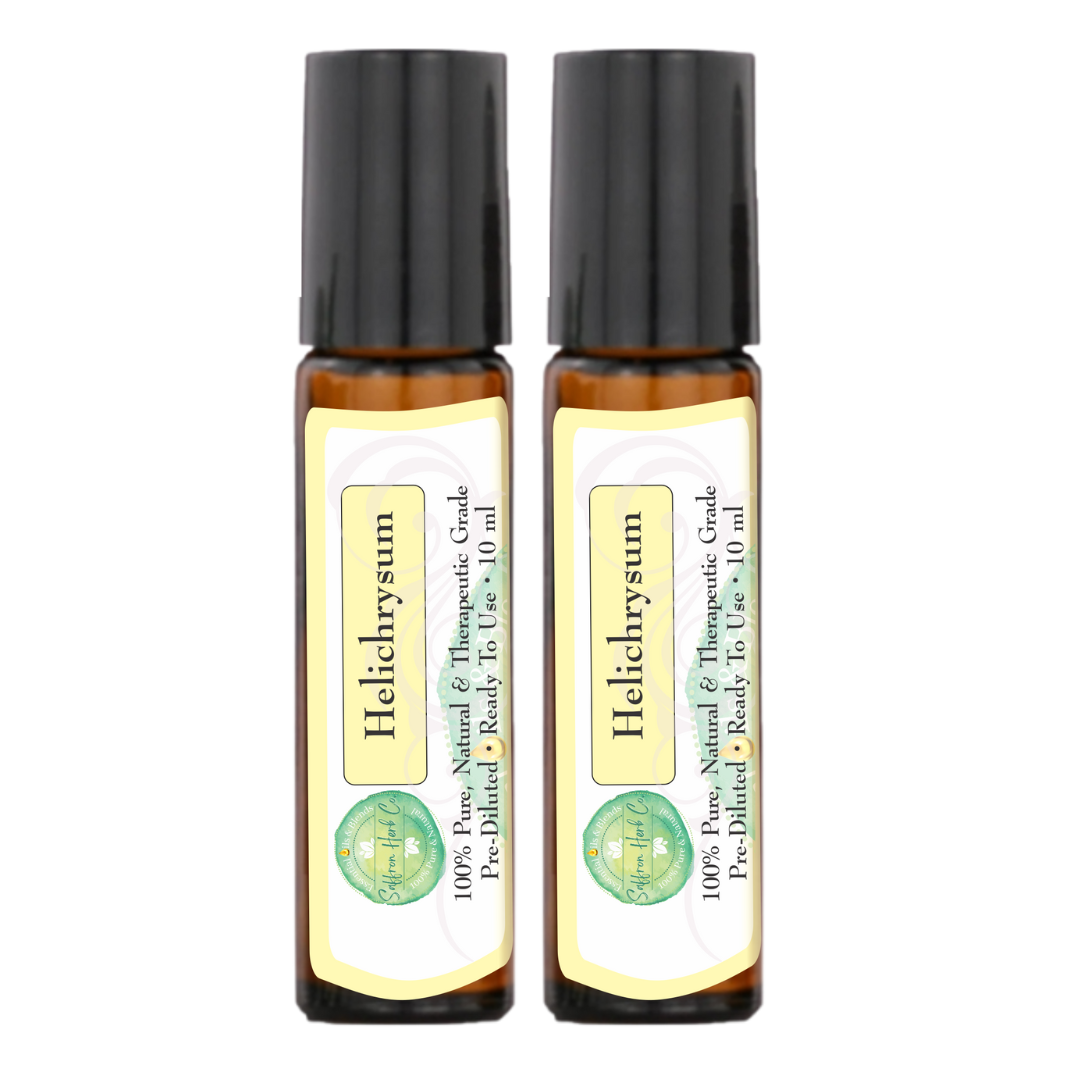 Helichrysum Essential Oil Roller Bottle Blend • 100% Pure & Natural • Pre-Diluted • Ready To Use
