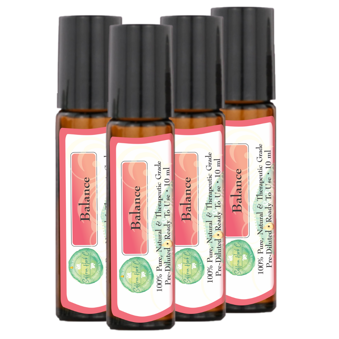 Balance Essential Oil Roller Bottle Blend • 100% Pure & Natural • Pre-Diluted • Ready To Use