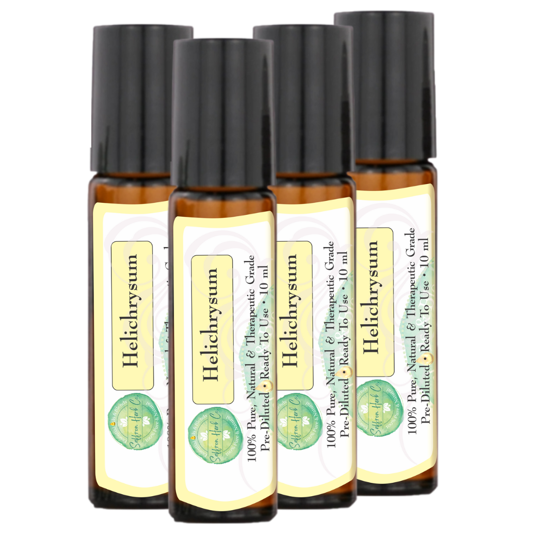 Helichrysum Essential Oil Roller Bottle Blend • 100% Pure & Natural • Pre-Diluted • Ready To Use