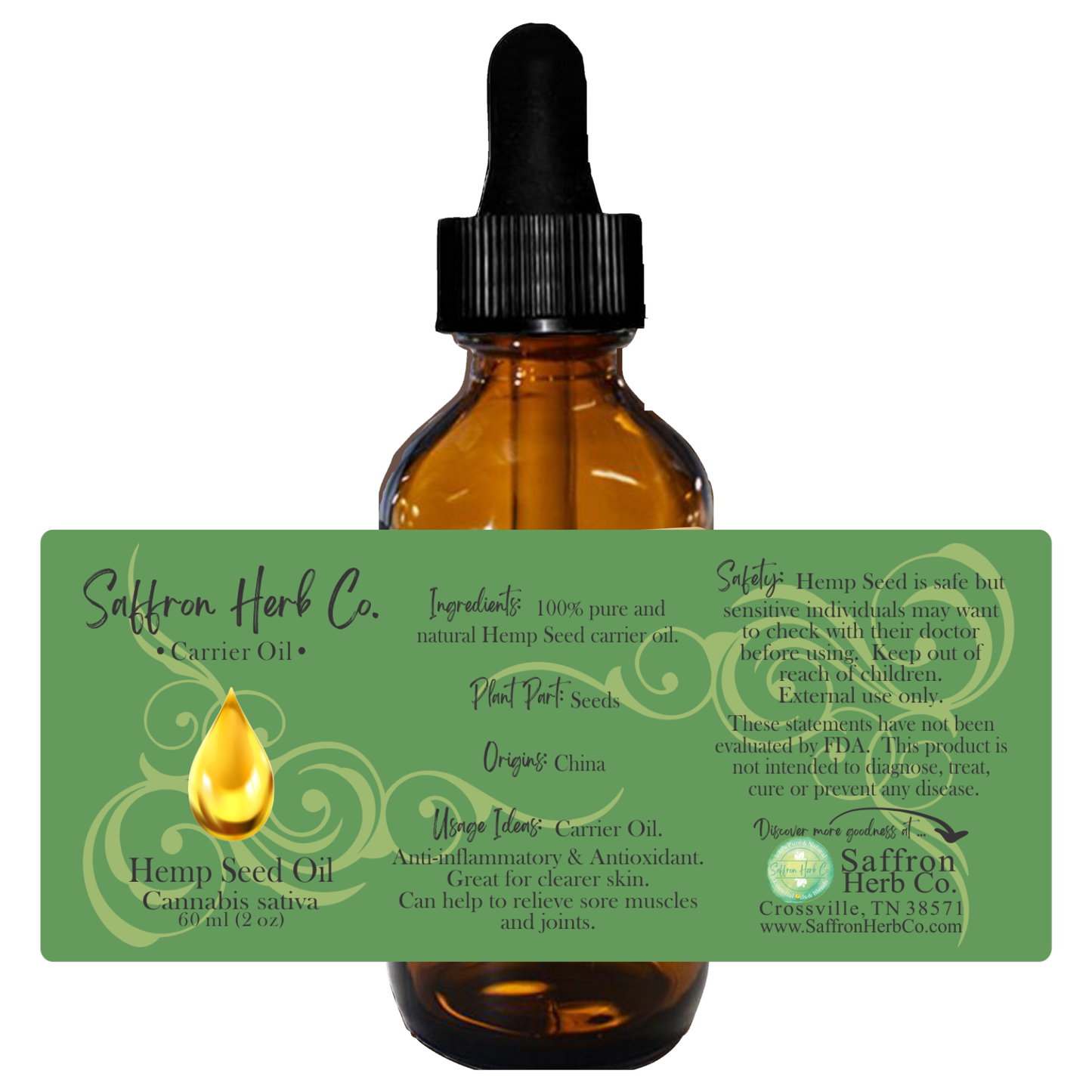 Hemp Seed Carrier Oil
