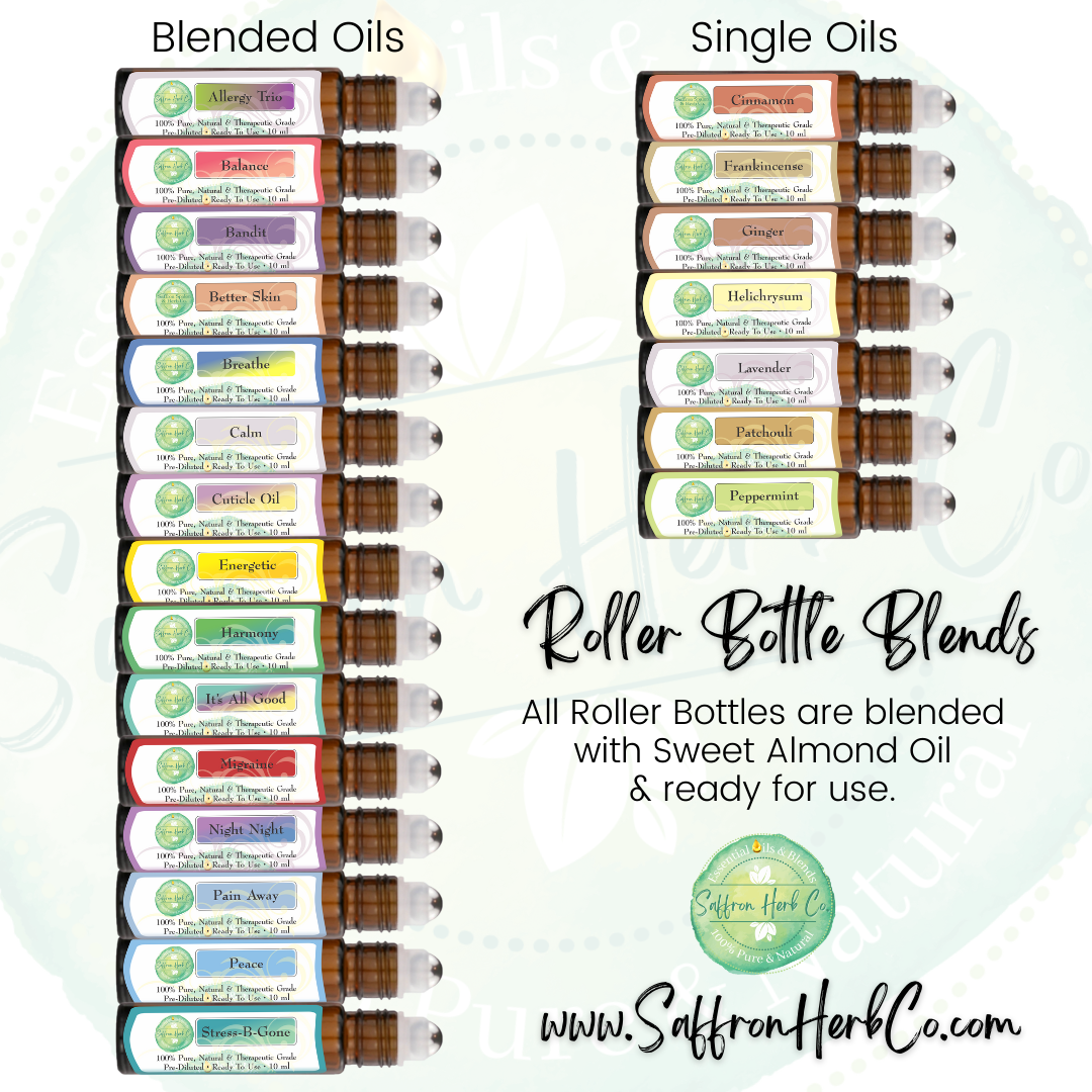 Balance Essential Oil Roller Bottle Blend • 100% Pure & Natural • Pre-Diluted • Ready To Use