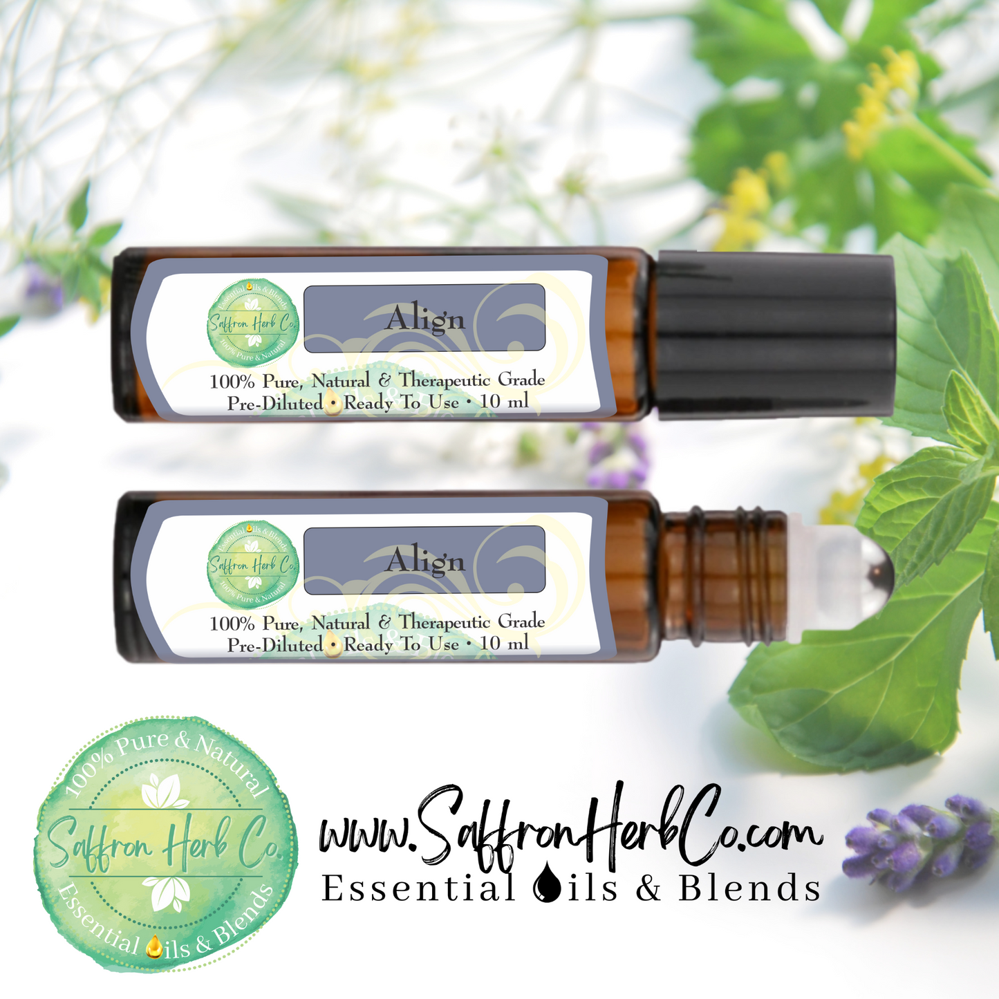 Align™ Essential Oil Roller Bottle Blend • 100% Pure & Natural • Pre-Diluted • Ready To Use