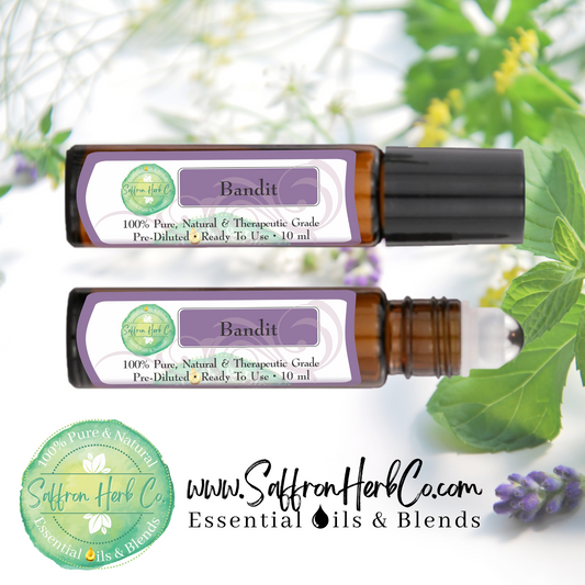 Bandit™ Essential Oil Roller Bottle Blend • 100% Pure & Natural • Pre-Diluted • Ready To Use