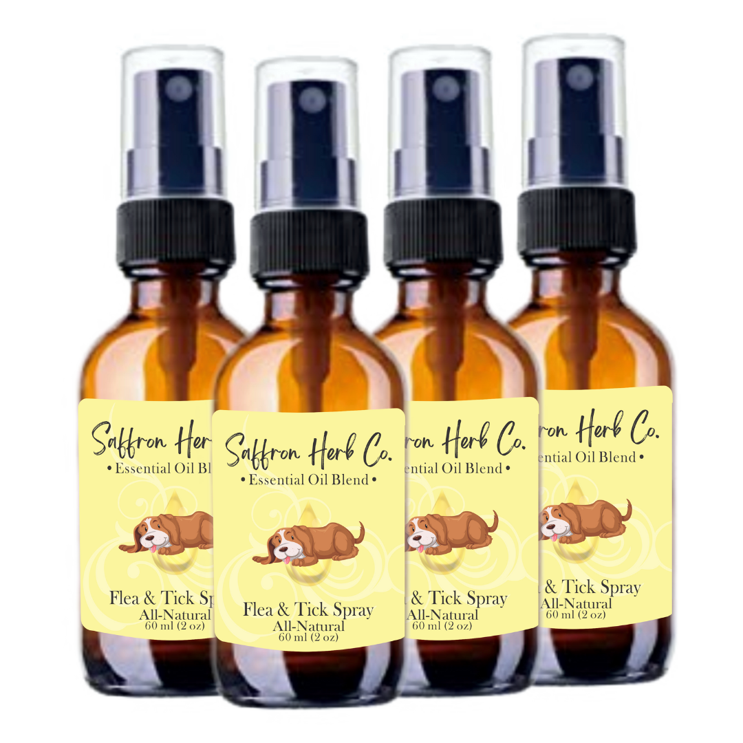 Flea & Tick Spray • All Natural • Essential Oil • Doggie Blend