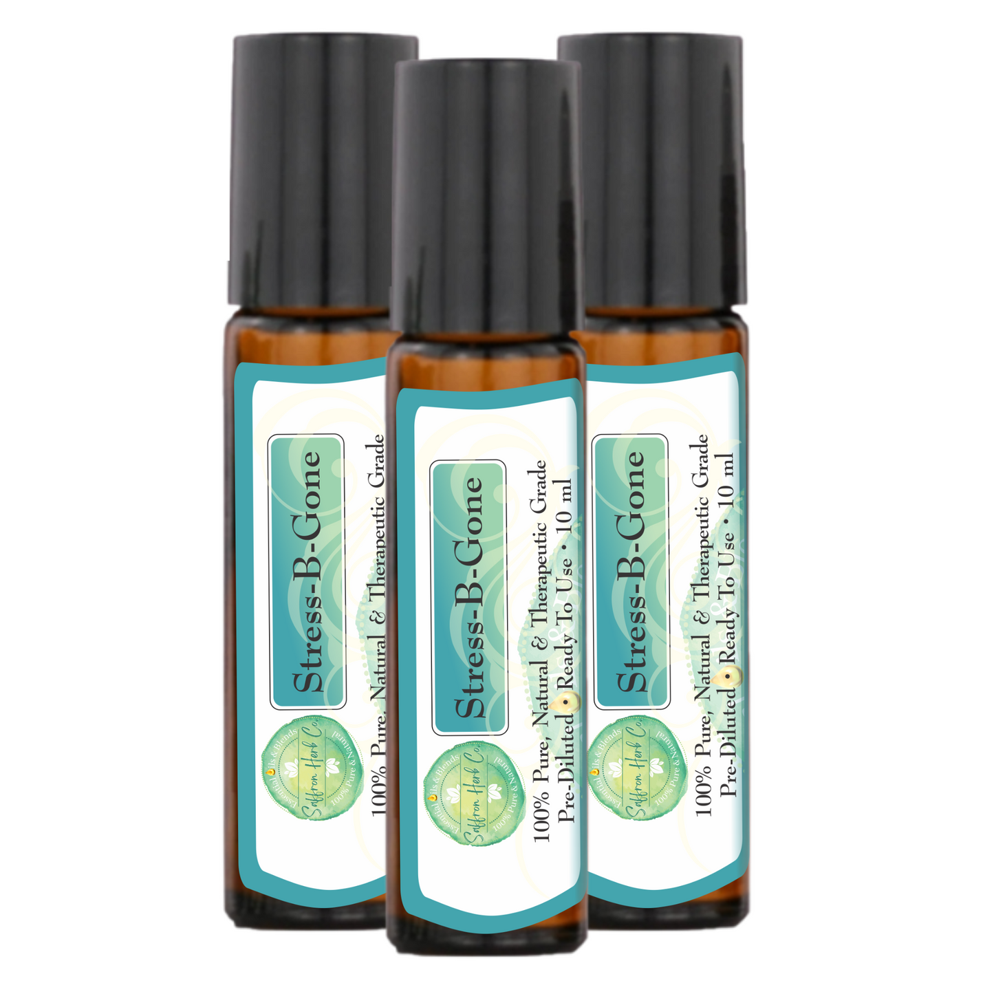 Stress-B-Gone™ Essential Oil Roller Bottle Blend • 100% Pure & Natural • Pre-Diluted • Ready To Use