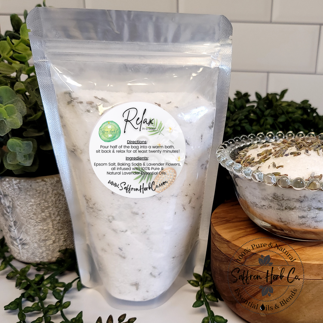 What Makes Our Relax in a Bag Lavender Infused Epsom Salts So Special?