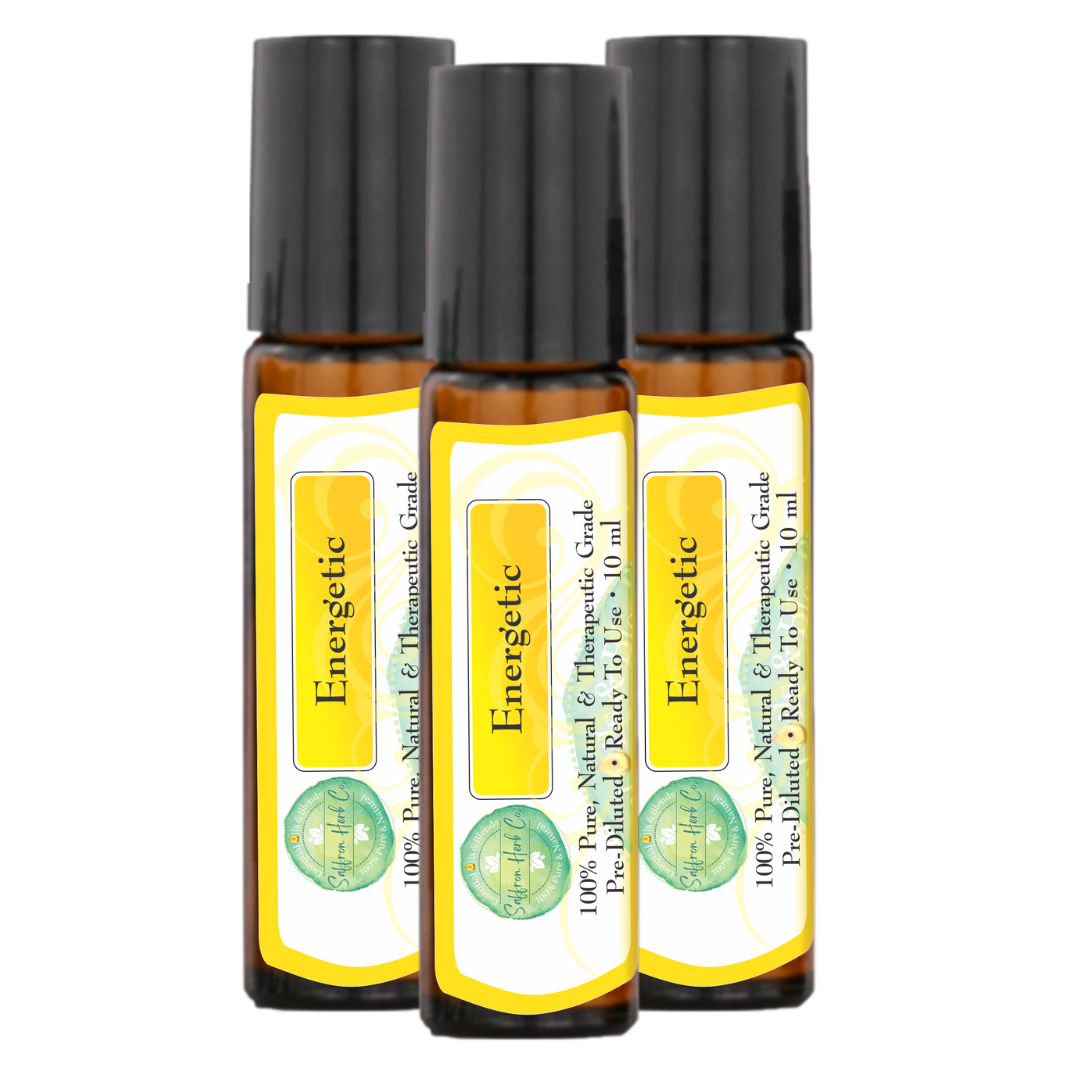 Energetic Essential Oil Roller Bottle Blend • 100% Pure & Natural • Pre-Diluted • Ready To Use