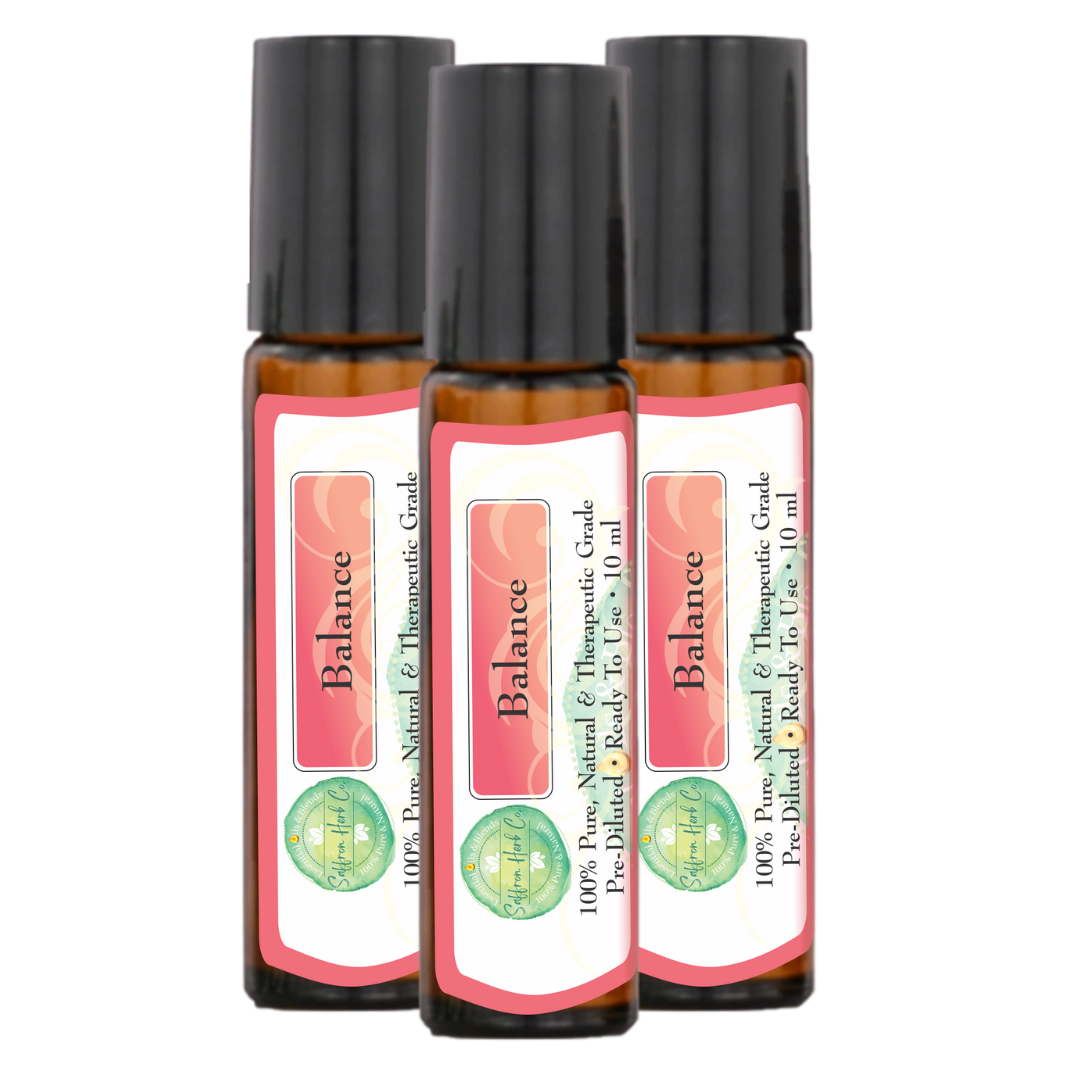 Balance Essential Oil Roller Bottle Blend • 100% Pure & Natural • Pre-Diluted • Ready To Use