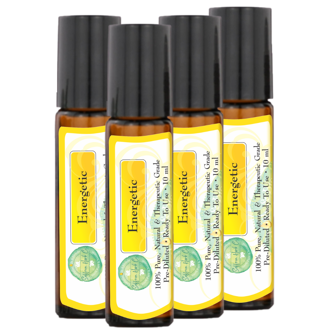 Energetic Essential Oil Roller Bottle Blend • 100% Pure & Natural • Pre-Diluted • Ready To Use