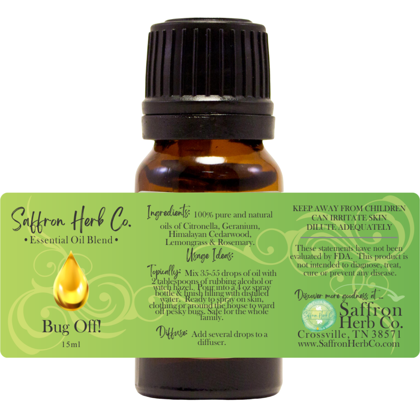 Bug Off! Spray • All-Natural • Ready to Use