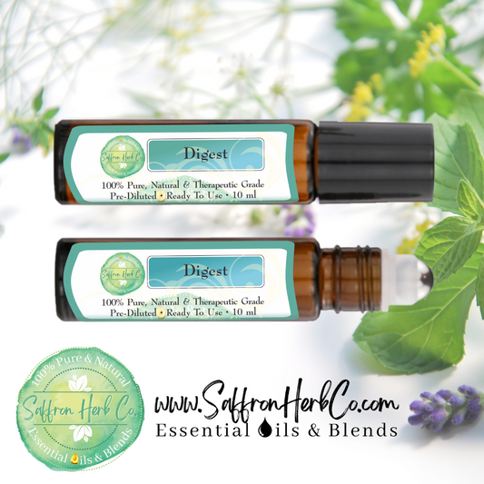 Digest Essential Oil Roller Bottle Blend • 100% Pure & Natural • Pre-Diluted • Ready To Use