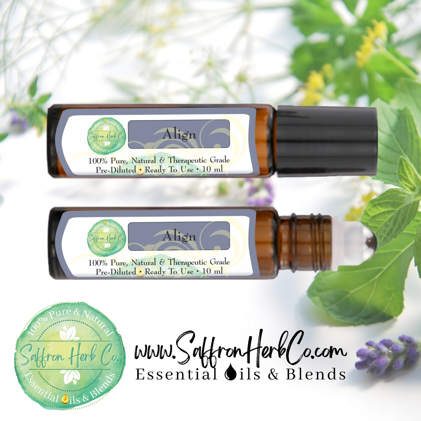 Align Essential Oil Roller Bottle Blend • 100% Pure & Natural • Pre-Diluted • Ready To Use