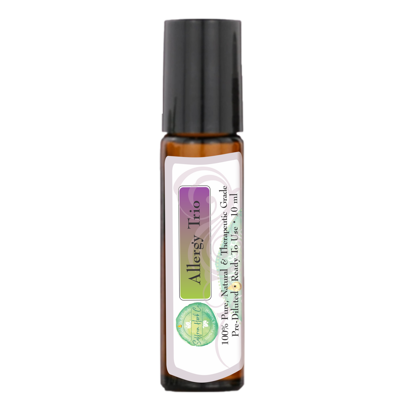 Allergy Trio Essential Oil Roller Bottle Blend • 100% Pure & Natural • Pre-Diluted • Ready To Use