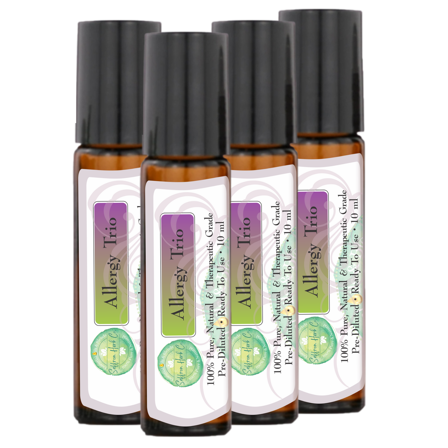 Allergy Trio™ Essential Oil Roller Bottle Blend • 100% Pure & Natural • Pre-Diluted • Ready To Use