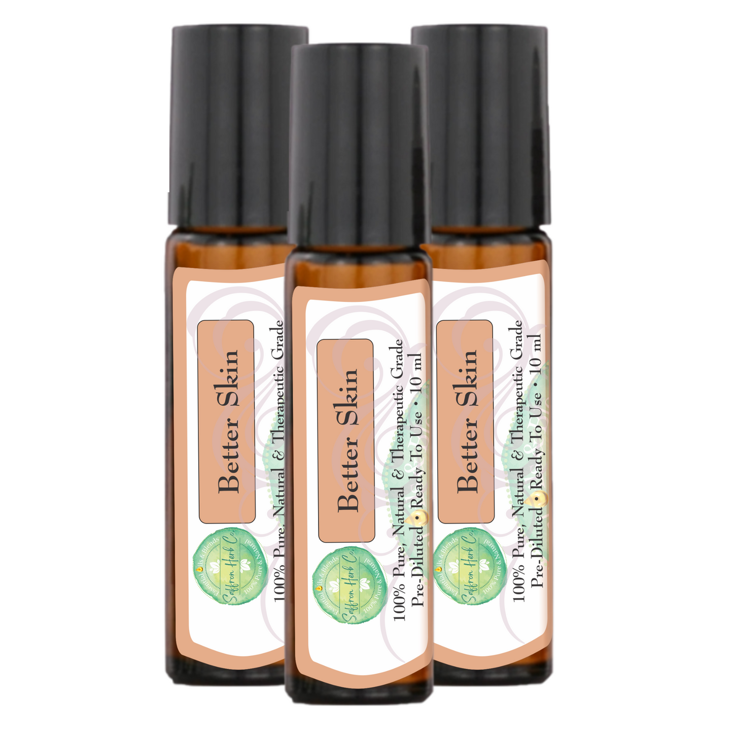 Better Skin™ Essential Oil Roller Bottle Blend • 100% Pure & Natural • Pre-Diluted • Ready To Use