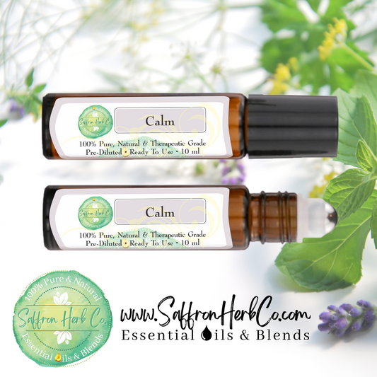 Calm™ Essential Oil Roller Bottle Blend • 100% Pure & Natural • Pre-Diluted • Ready To Use