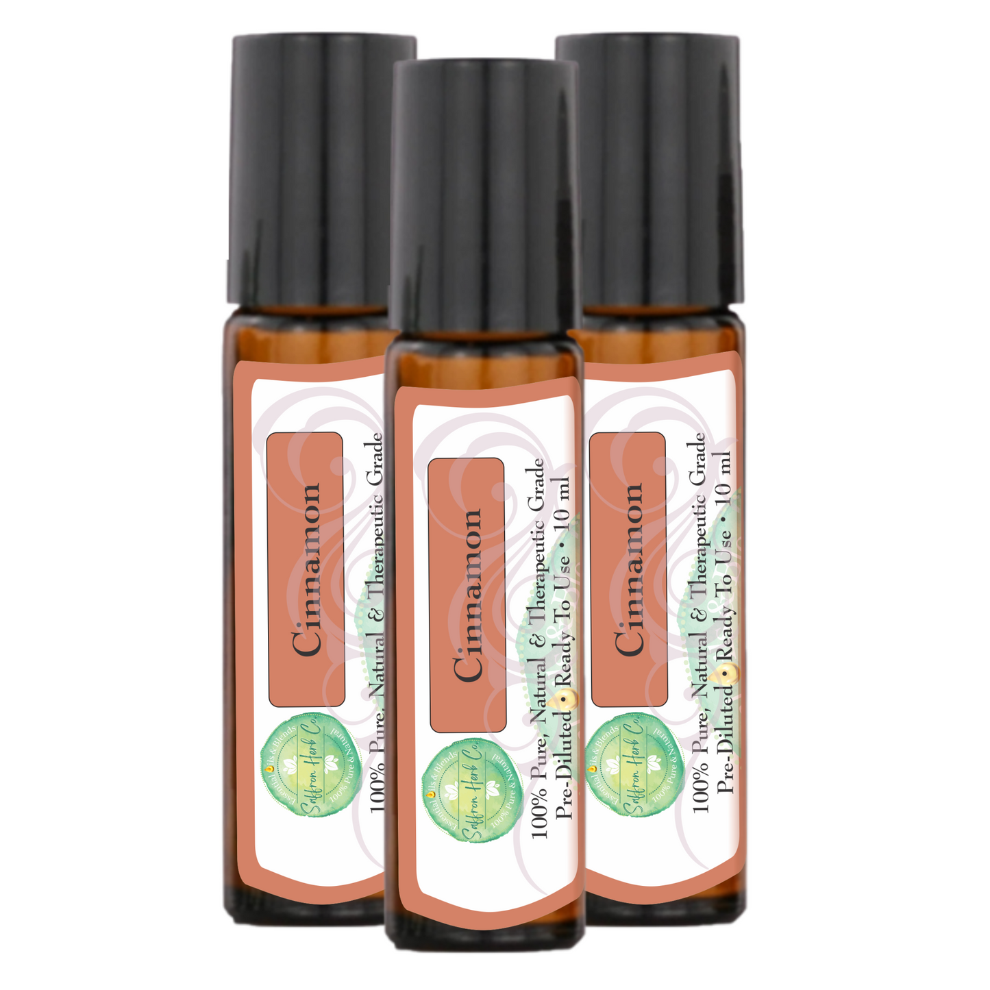 Cinnamon Essential Oil Roller Bottle Blend • 100% Pure & Natural • Pre-Diluted • Ready To Use