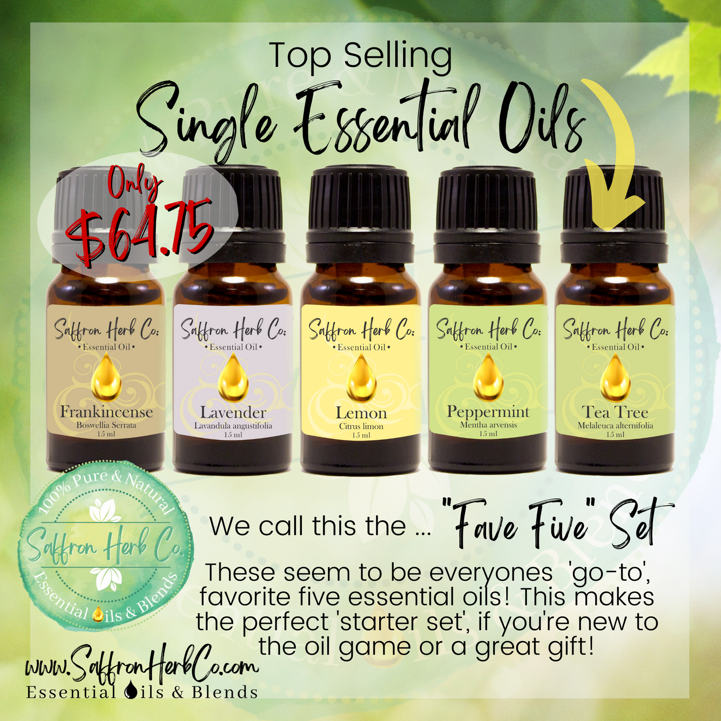 Fave Five Set • Single Essential Oils