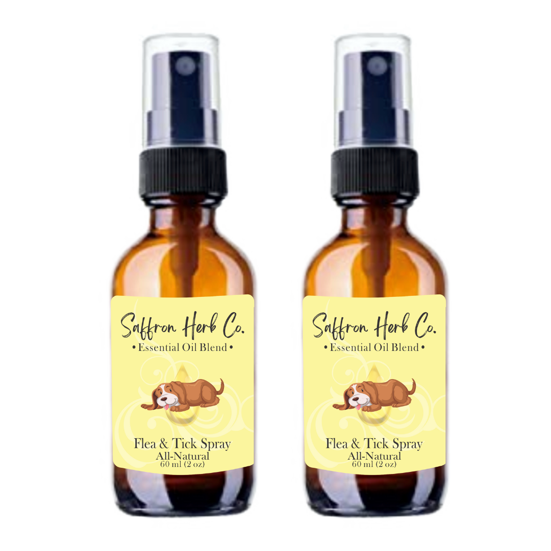 Flea & Tick Spray • All Natural • Essential Oil • Doggie Blend