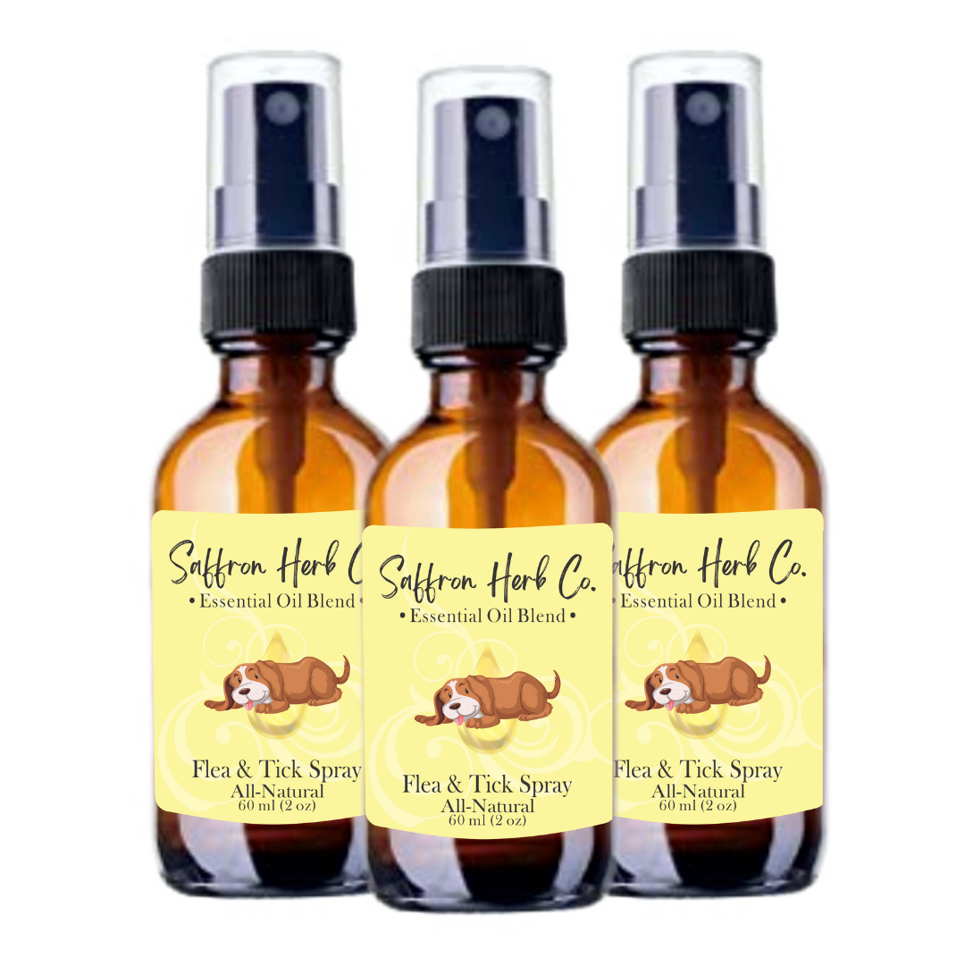 Flea & Tick Spray • All Natural • Essential Oil • Doggie Blend