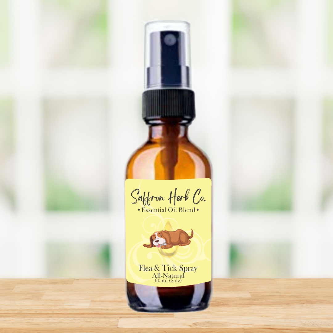 Flea & Tick Spray • All Natural • Essential Oil • Doggie Blend
