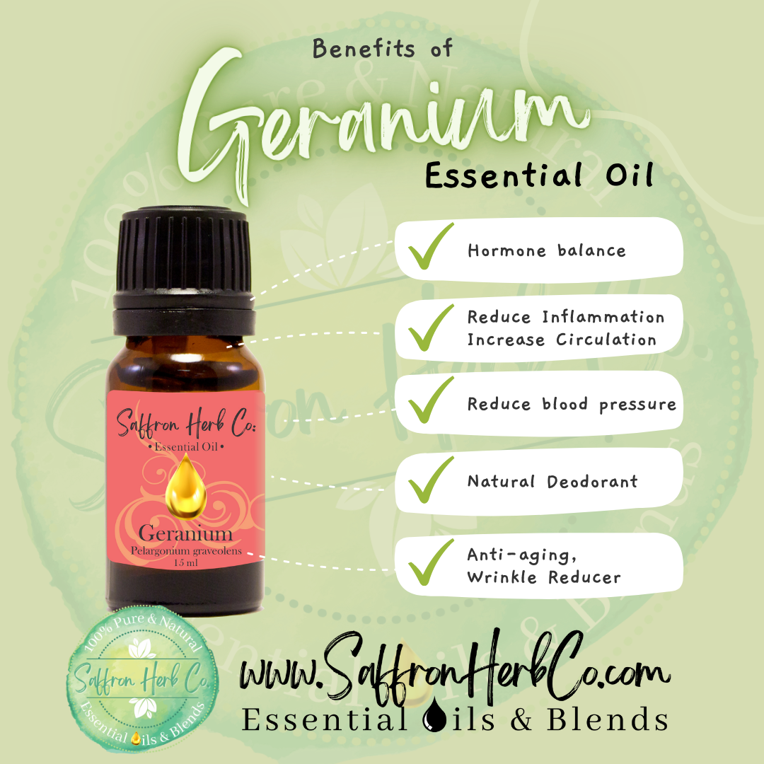 Geranium Essential Oil - 100% Pure