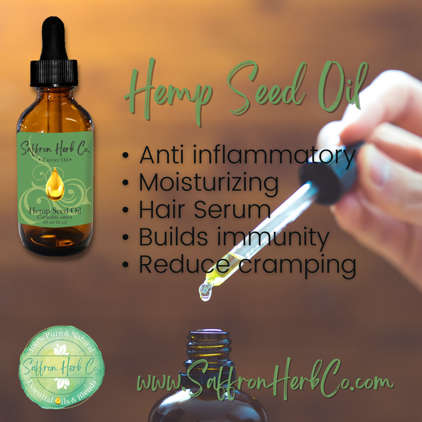 Hemp Seed Carrier Oil