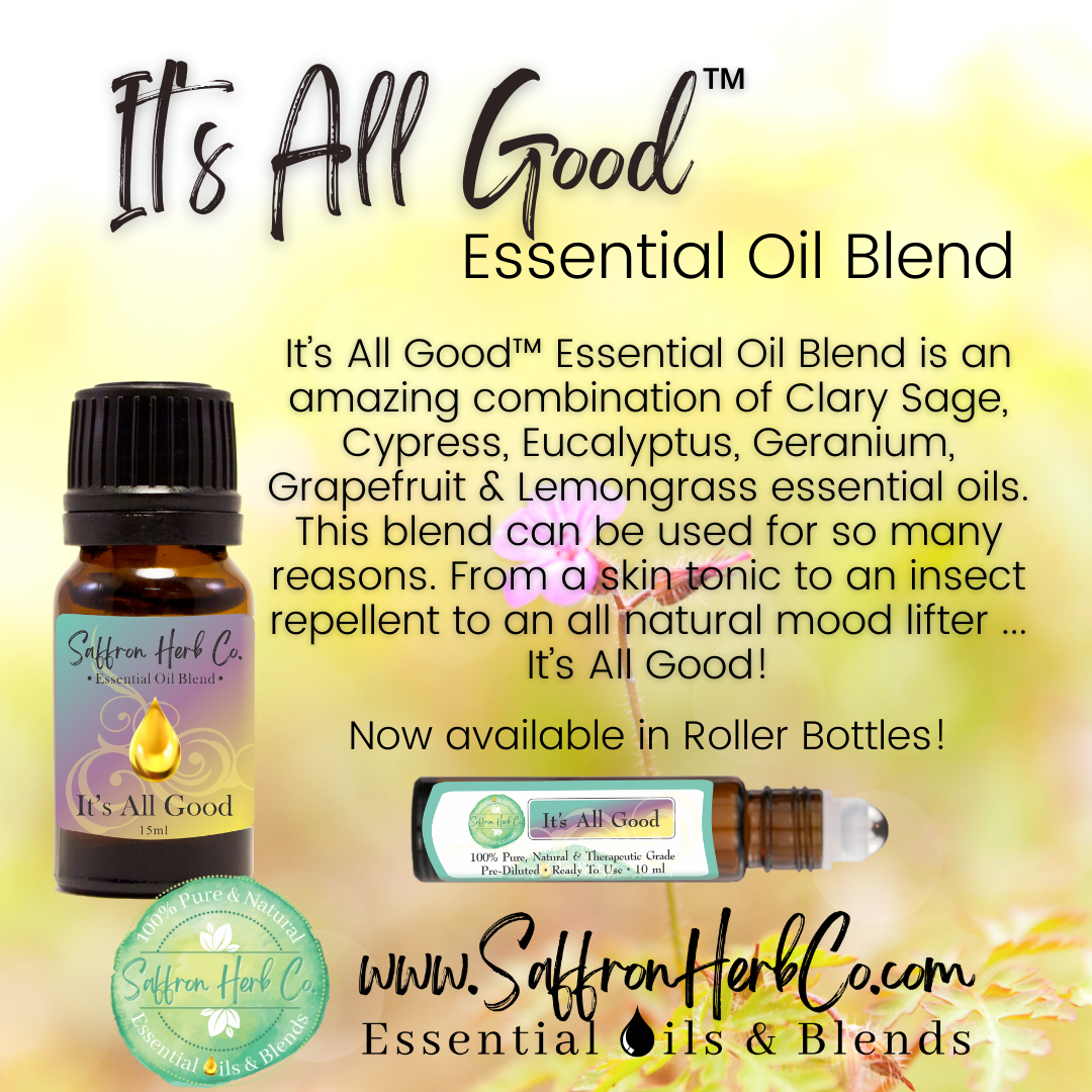 It's All Good™ Essential Oil Roller Bottle Blend • 100% Pure & Natural • Pre-Diluted • Ready To Use