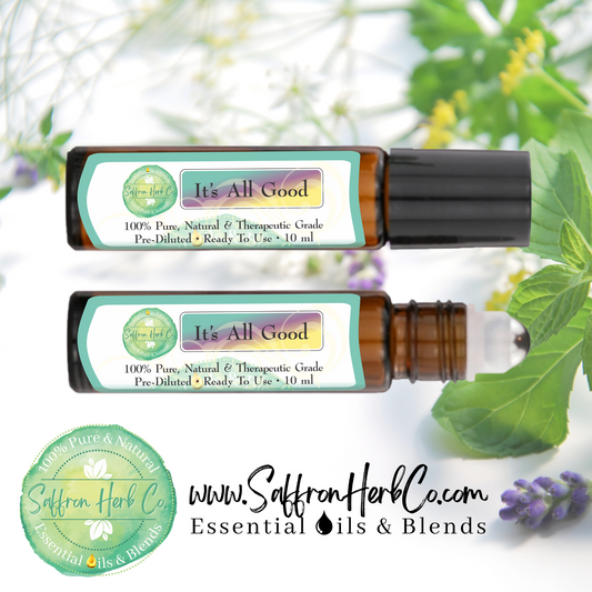 It's All Good™ Essential Oil Roller Bottle Blend • 100% Pure & Natural • Pre-Diluted • Ready To Use
