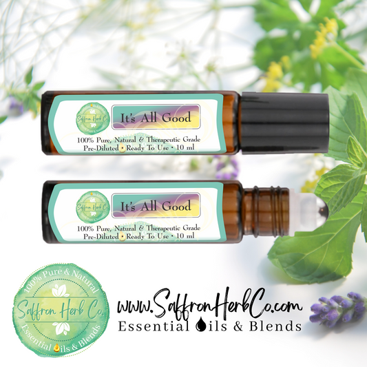 It's All Good Essential Oil Roller Bottle Blend • 100% Pure & Natural • Pre-Diluted • Ready To Use