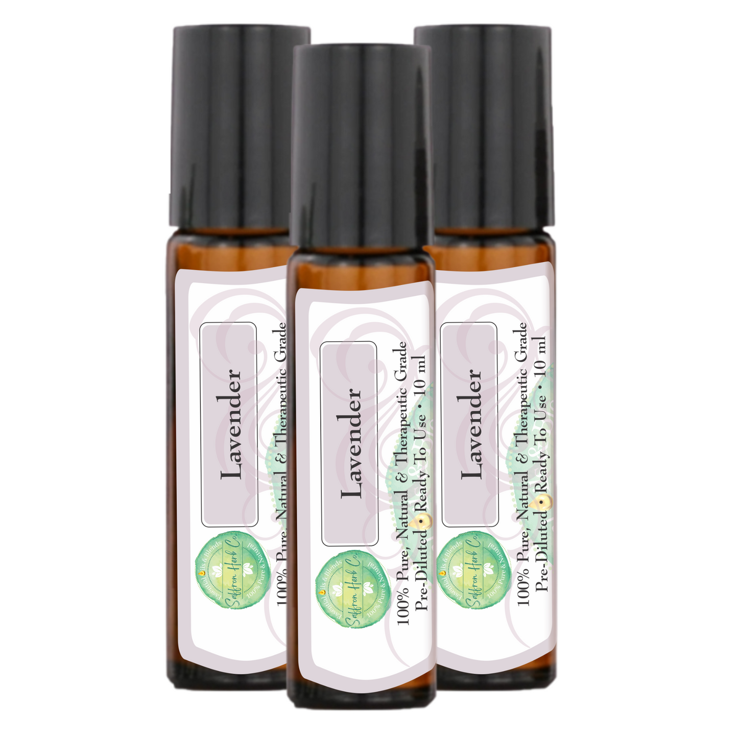 Lavender Essential Oil Roller Bottle Blend • 100% Pure & Natural • Pre-Diluted • Ready To Use