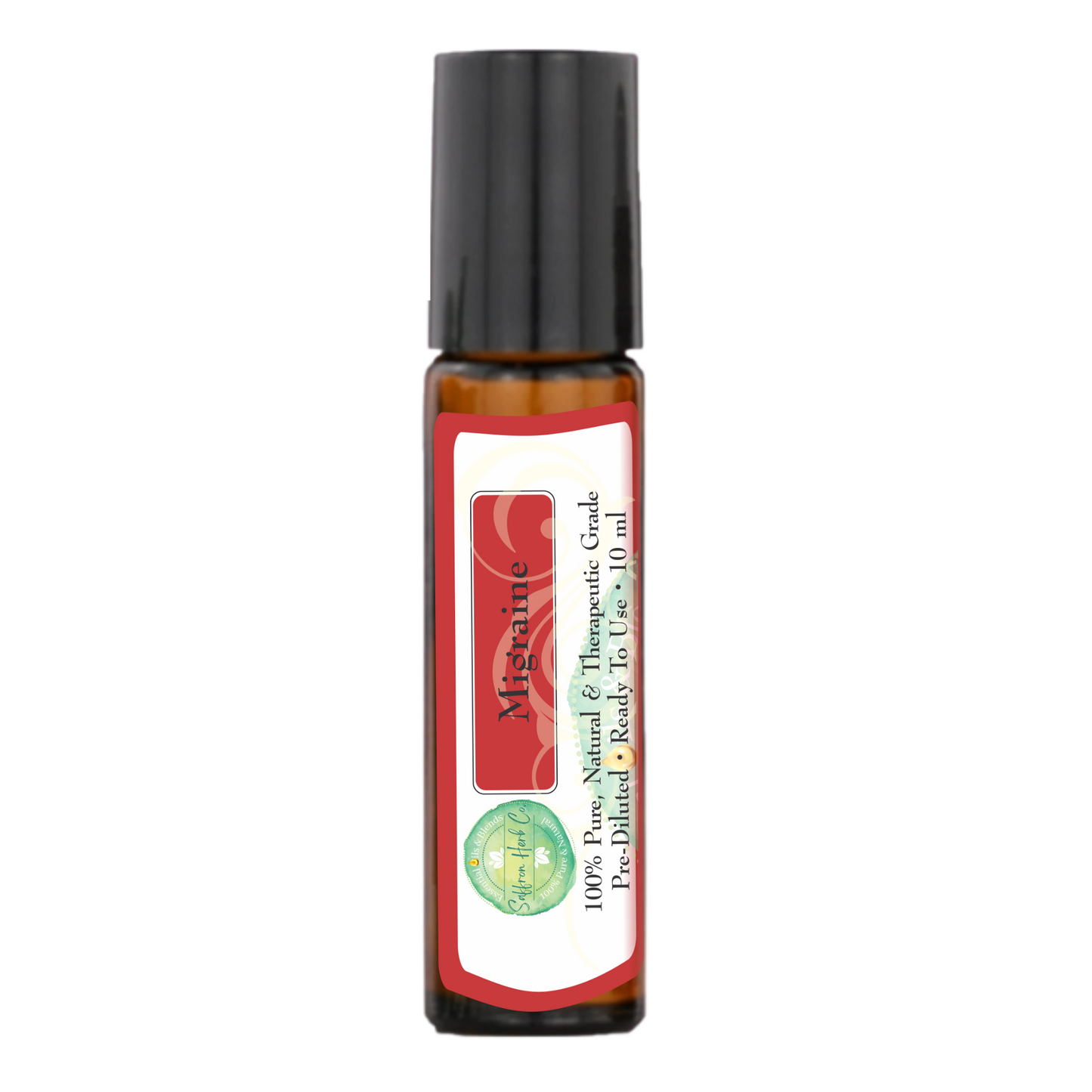 Migraine™ Essential Oil Roller Bottle Blend • 100% Pure & Natural • Pre-Diluted • Ready To Use