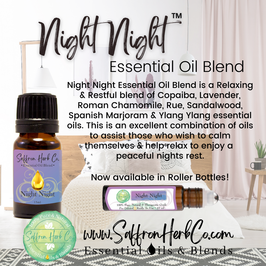 Night Night™ Essential Oil Roller Bottle Blend • 100% Pure & Natural • Pre-Diluted • Ready To Use