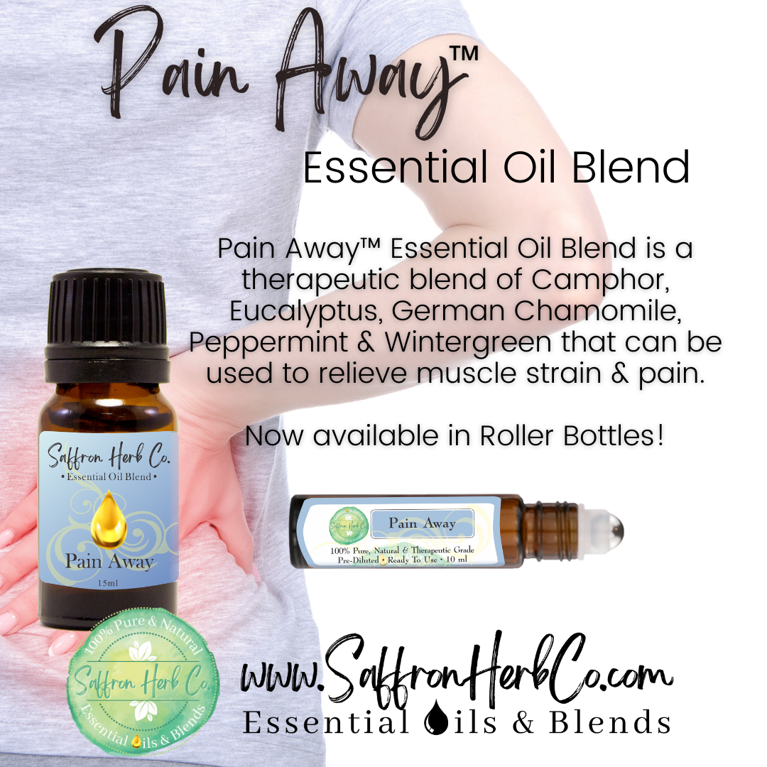 Pain Away™ Essential Oil Blend – Saffron Herb Co.