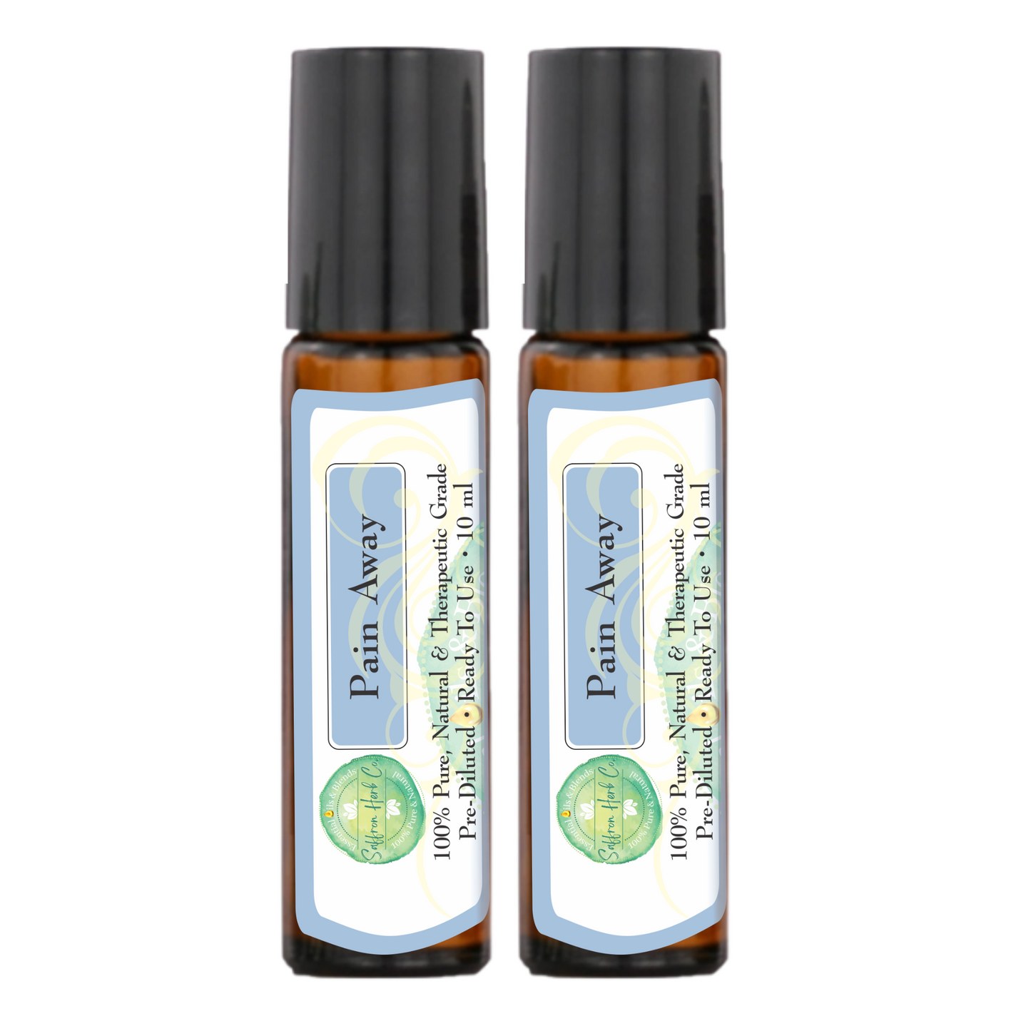 Pain Away Essential Oil Roller Bottle Blend • 100% Pure & Natural • Pre-Diluted • Ready To Use