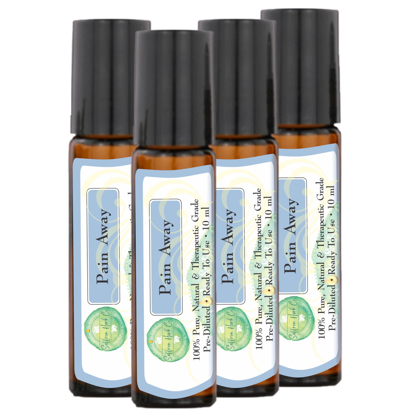 Pain Away™ Essential Oil Roller Bottle Blend • 100% Pure & Natural • Pre-Diluted • Ready To Use
