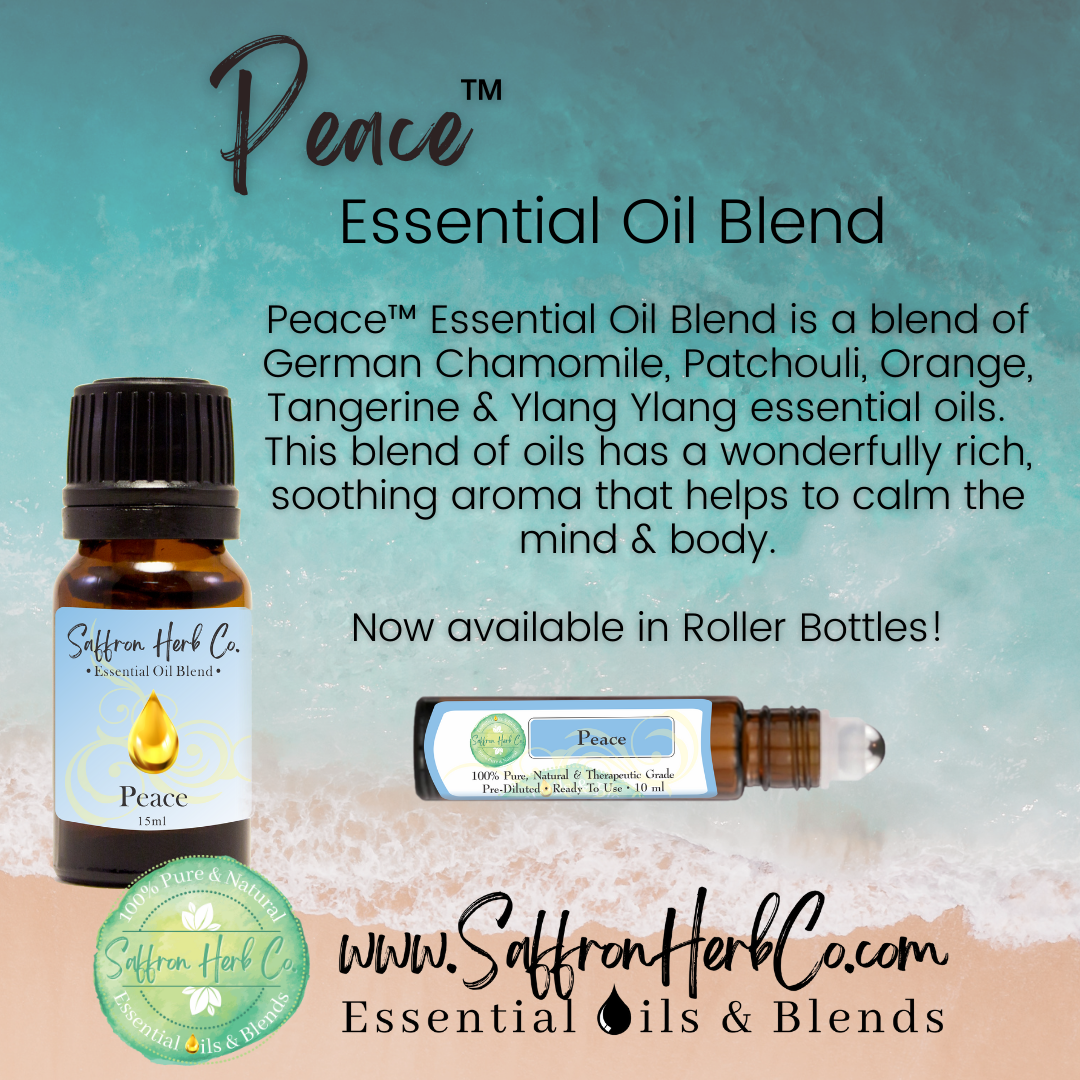 Peace™ Essential Oil Roller Bottle Blend • 100% Pure & Natural • Pre-Diluted • Ready To Use