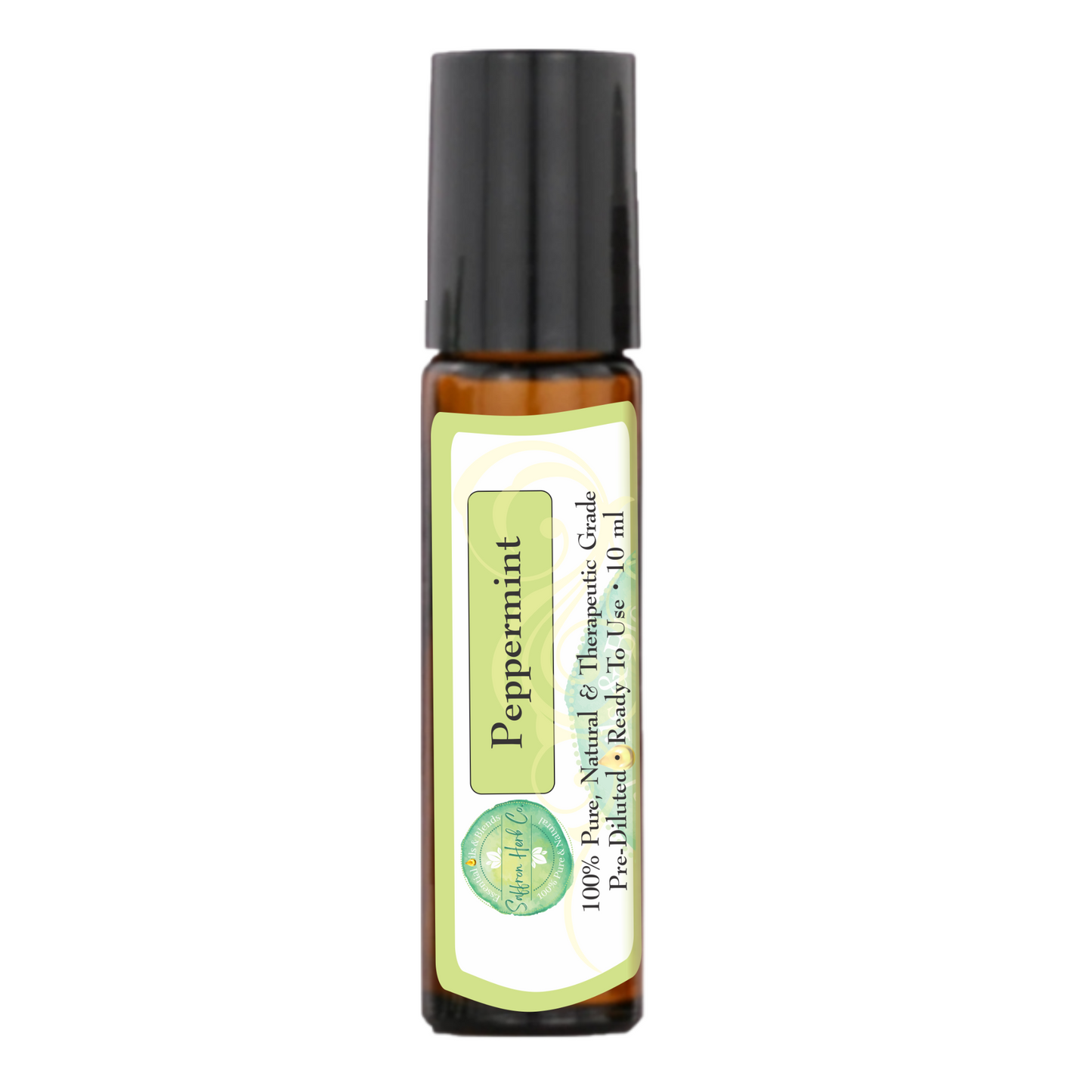Peppermint Essential Oil Roller Bottle Blend • 100% Pure & Natural • Pre-Diluted • Ready To Use