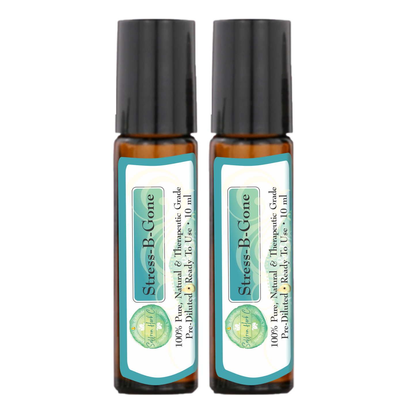 Stress-B-Gone Essential Oil Roller Bottle Blend • 100% Pure & Natural • Pre-Diluted • Ready To Use