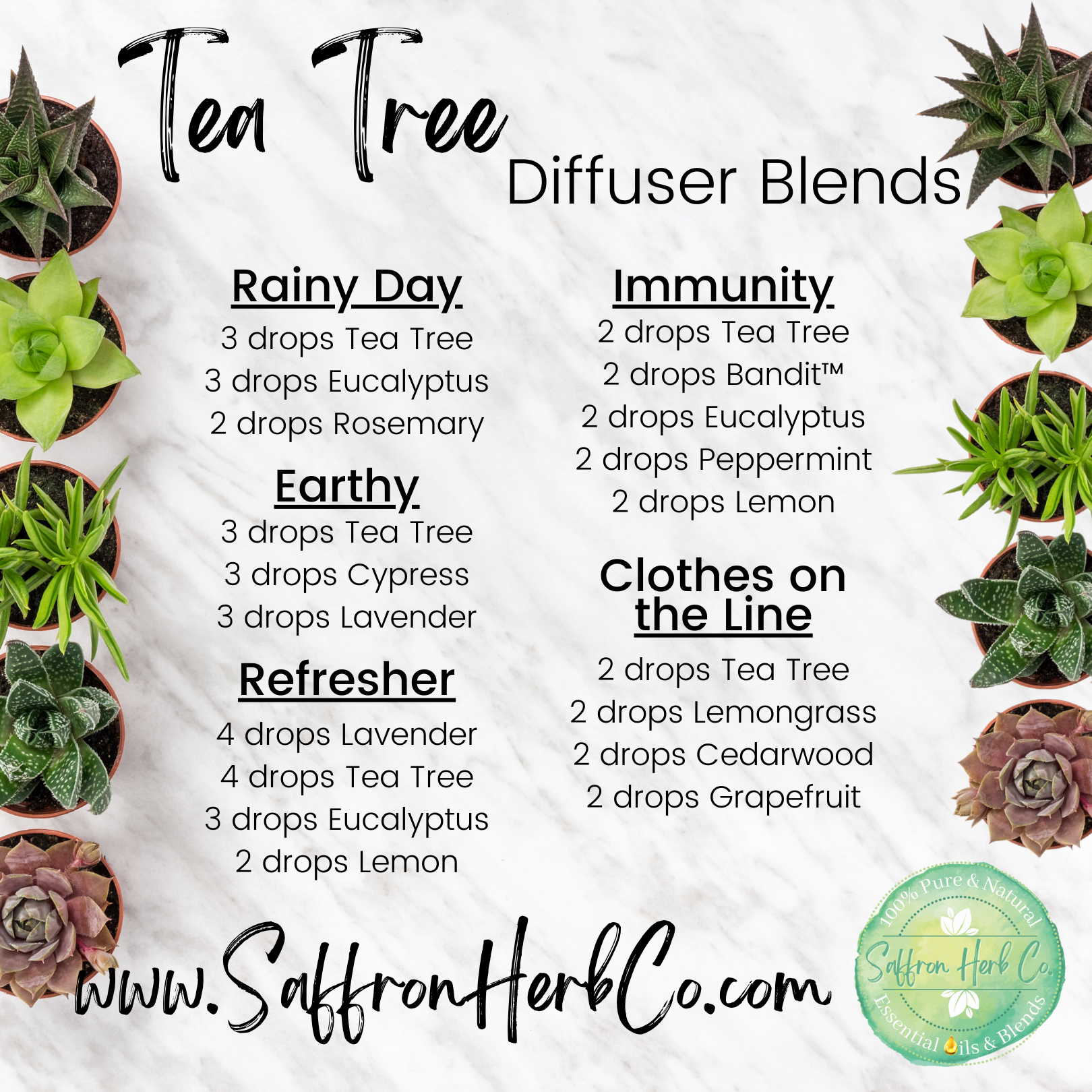 Essential Oils and essential oils diffuser, Tea tree