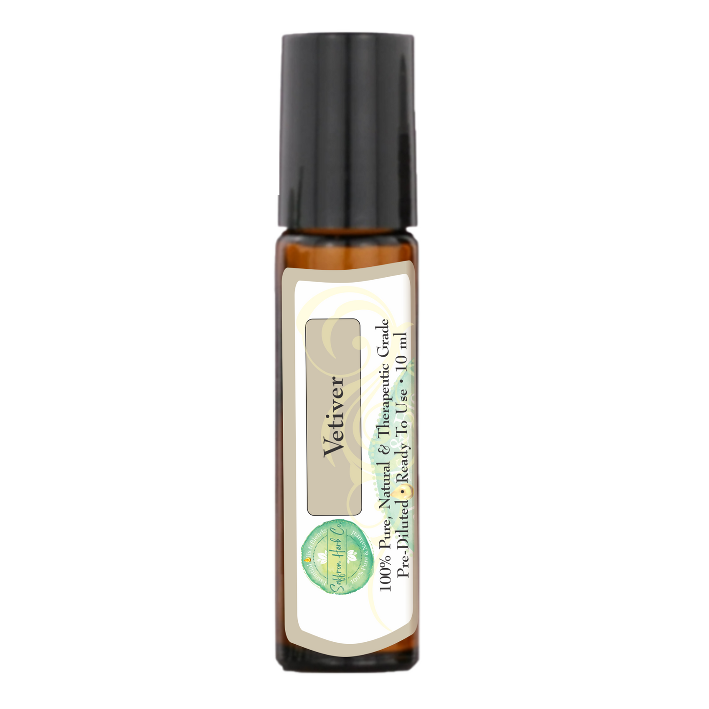 Vetiver Essential Oil Roller Bottle Blend • 100% Pure & Natural • Pre-Diluted • Ready To Use